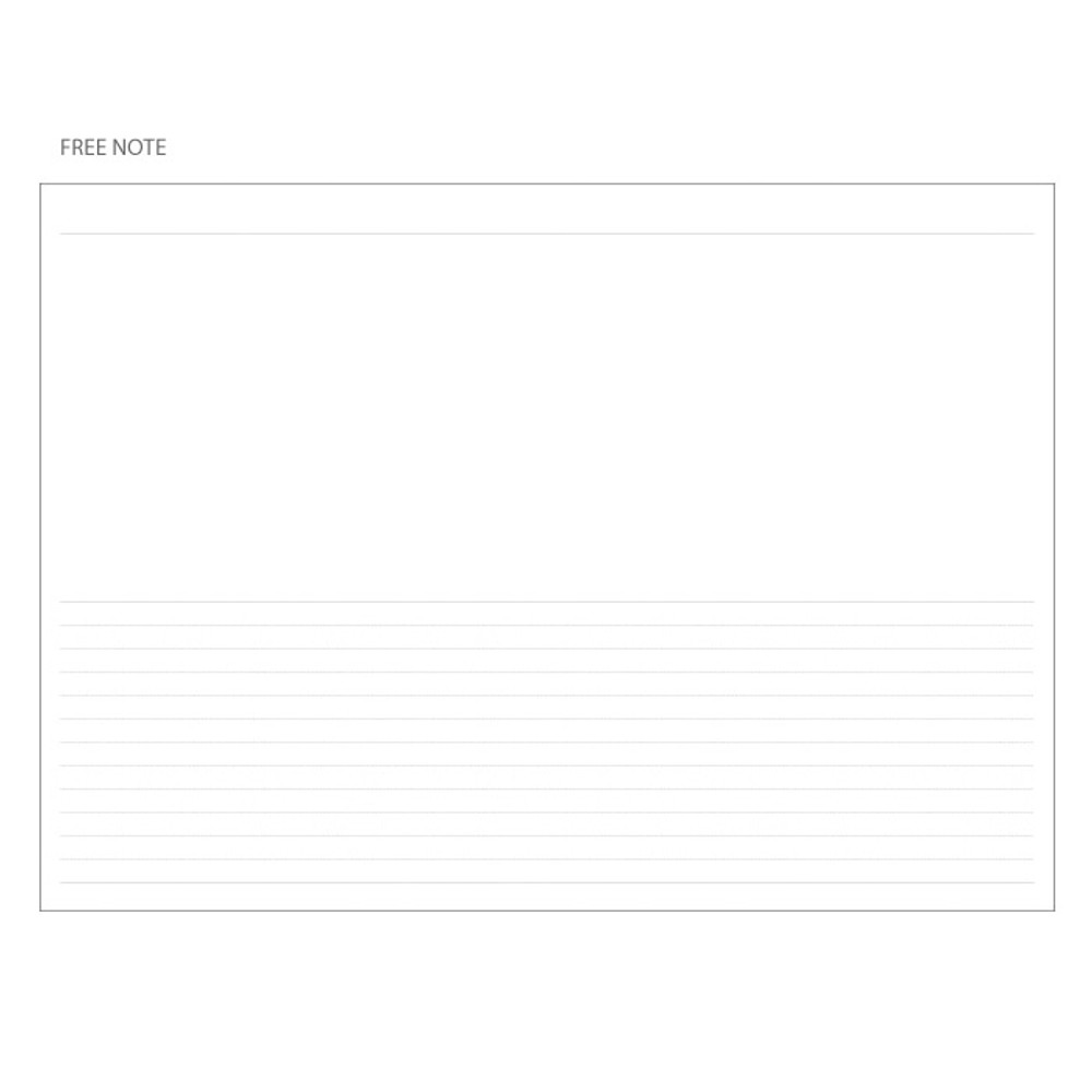 Free note - Mellow pattern undated weekly diary