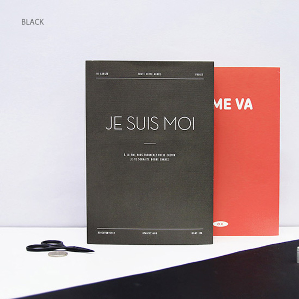Black - Even odds undated weekly diary scheduler