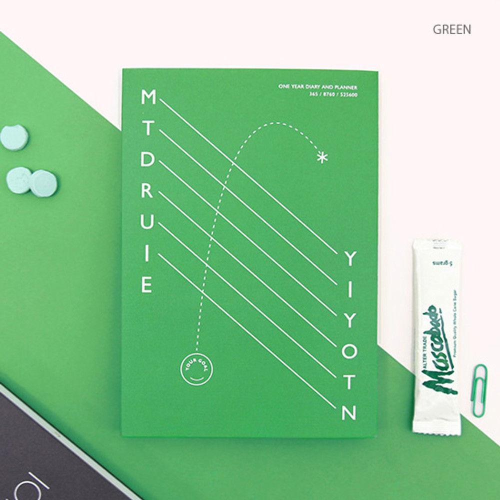 Green - Even odds undated weekly diary scheduler