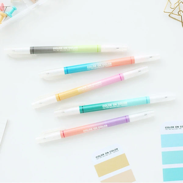 10 Colors double ended color gel pen