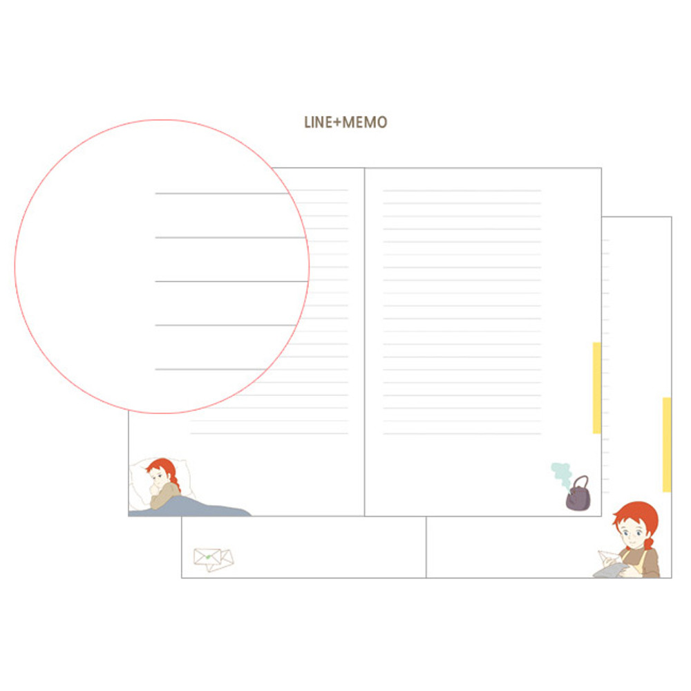 Lined note - Anne of green gables journal planner ver2