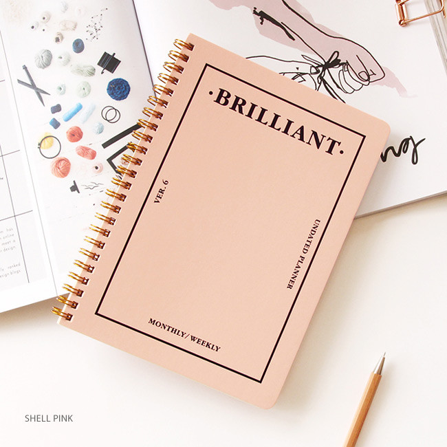 Paperian Brilliant spiral undated weekly planner scheduler