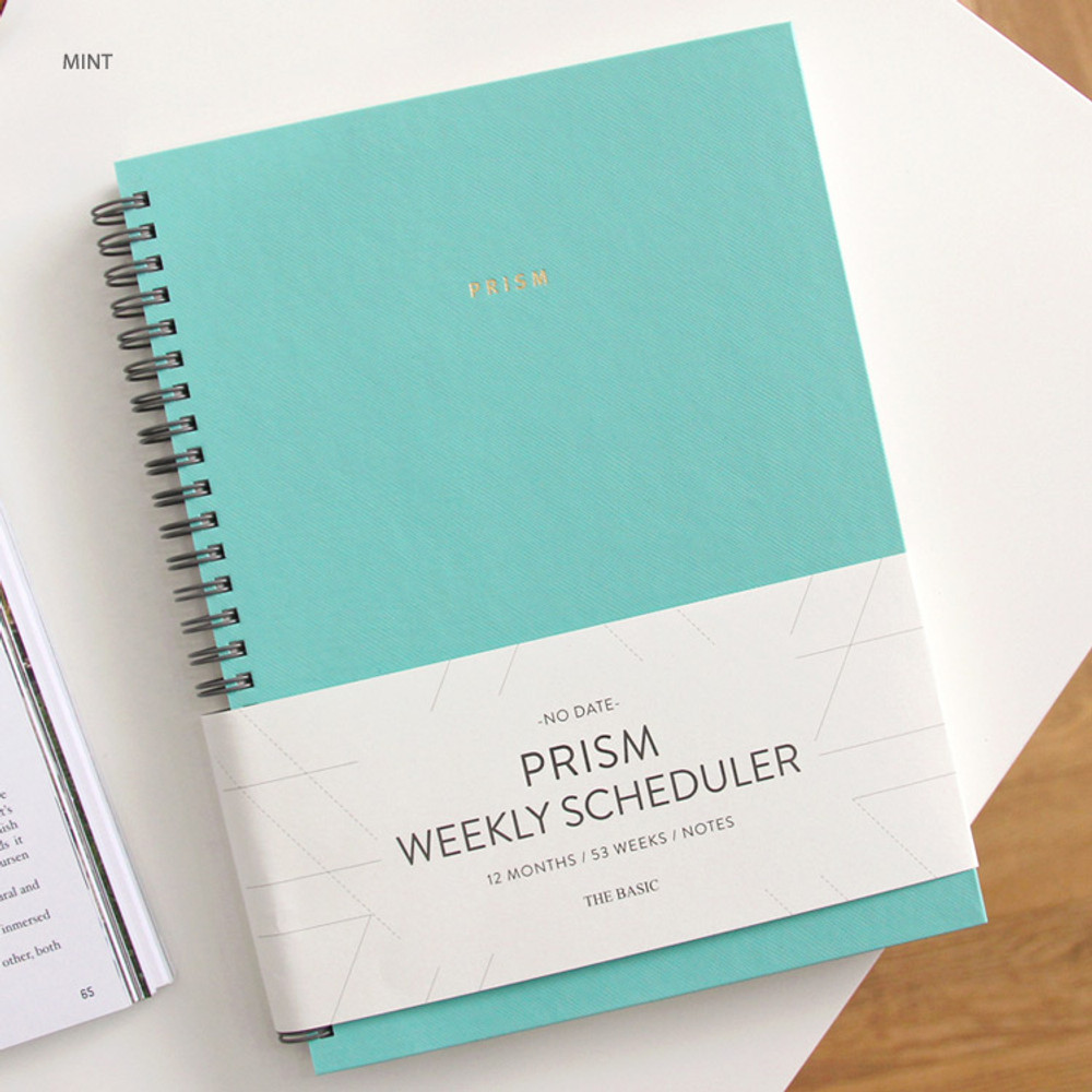 Mint - Prism spiral undated weekly scheduler