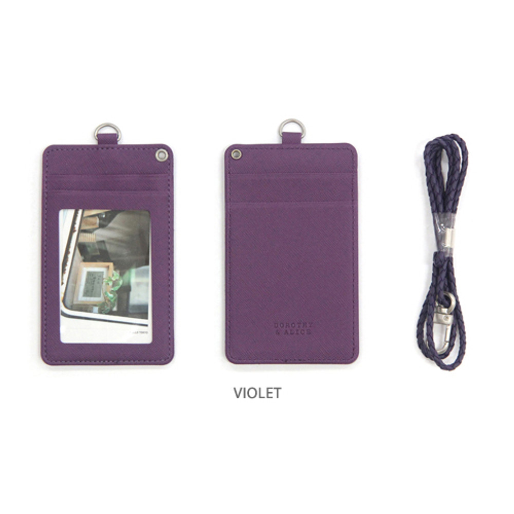 Violet - Dorothy and Alice basic neck flat card case