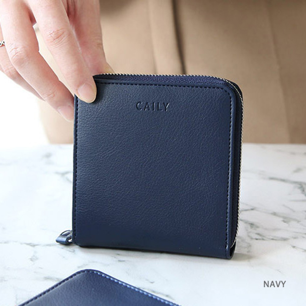 Gunmangzeung Caily zip around small wallet - fallindesign