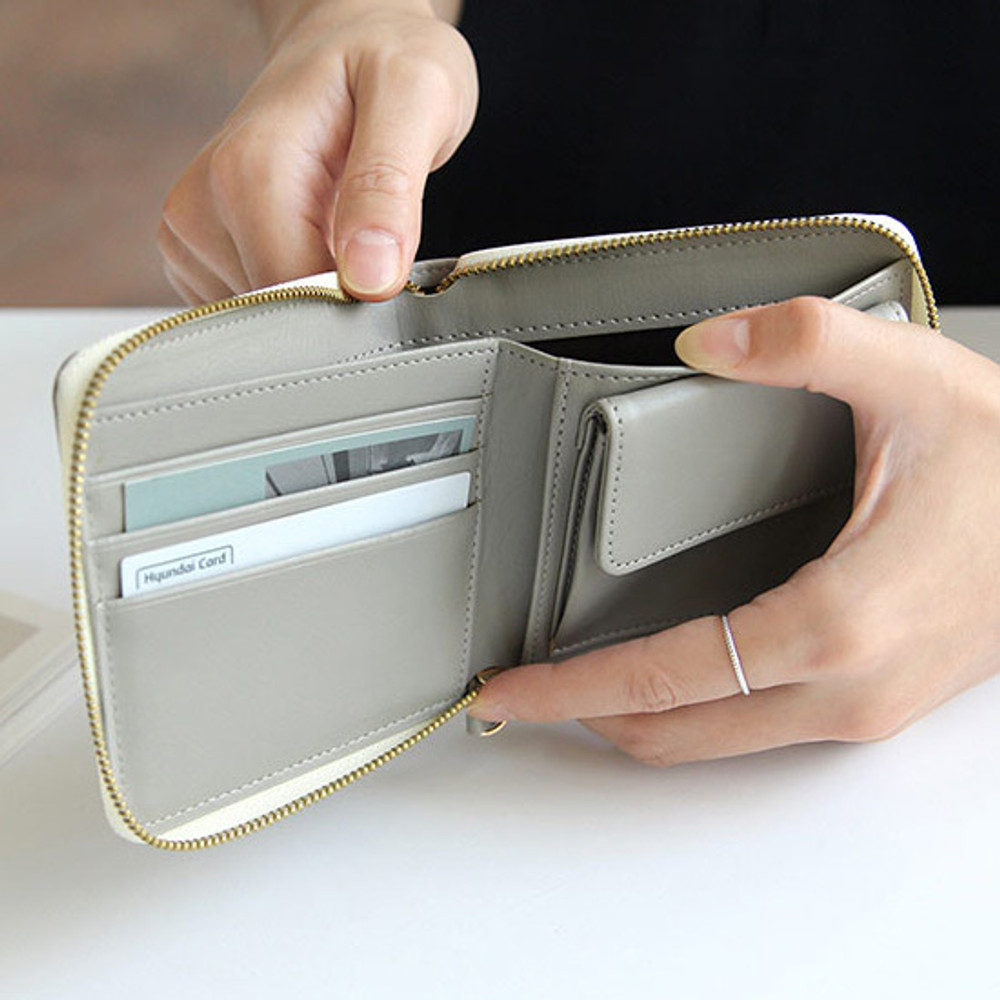 Gunmangzeung Caily zip around small wallet - fallindesign