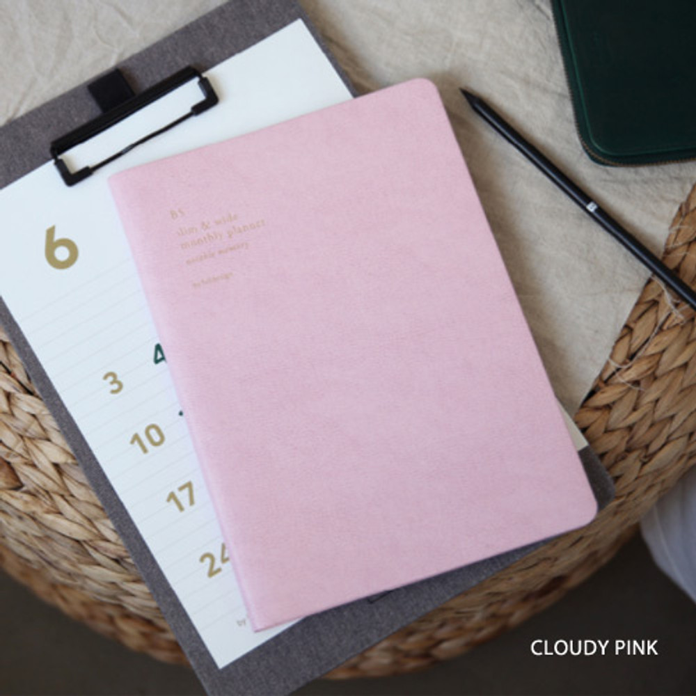 Cloudy pink - Notable memory B5 small dated monthly planner