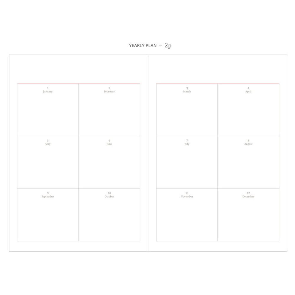 Yearly plan - 2018 Object dated daily diary scheduler