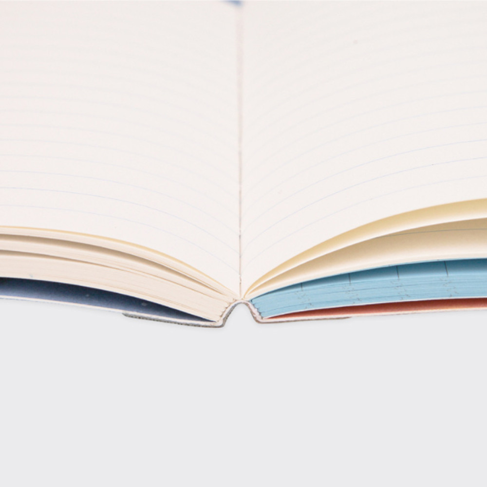 Detail of Sky blue ribbony 4 month undated monthly planner