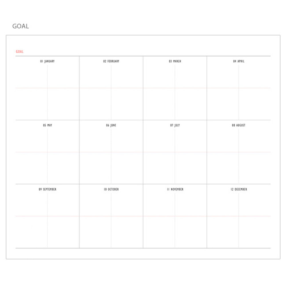 Goal - Oui mais non medium undated weekly diary