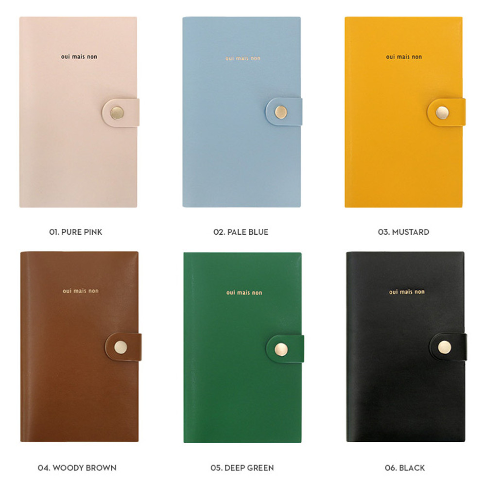 Colors of Oui mais non medium undated weekly diary