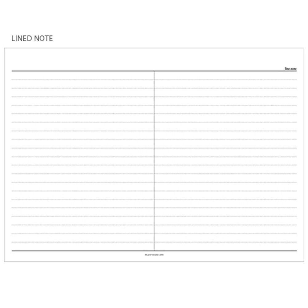 Line note - The Weekly times desk planner notepad