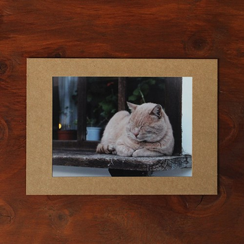 Square 5X7 Kraft paper photo frame set of 15 sheets