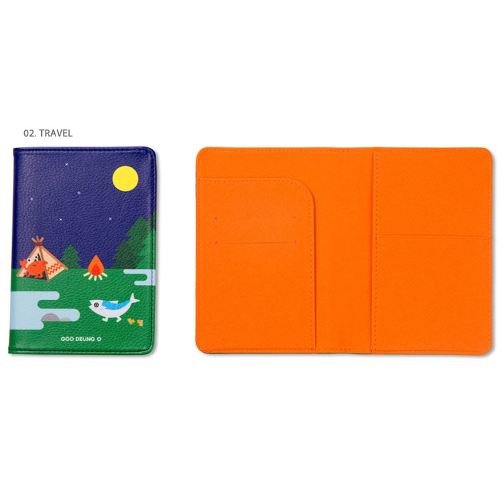 Travel - Ggo deung o RFID blocking passport case