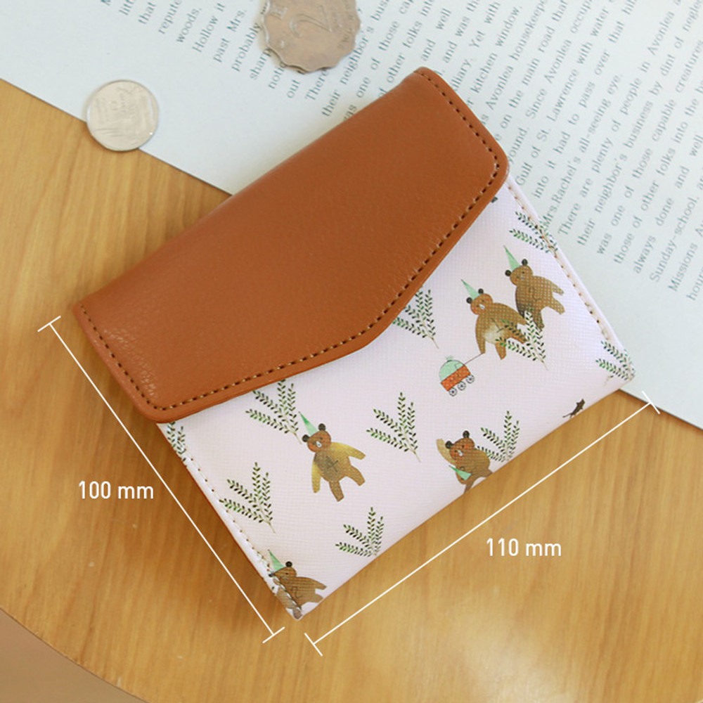 Orange Bifold Wallet & Coin Pouch