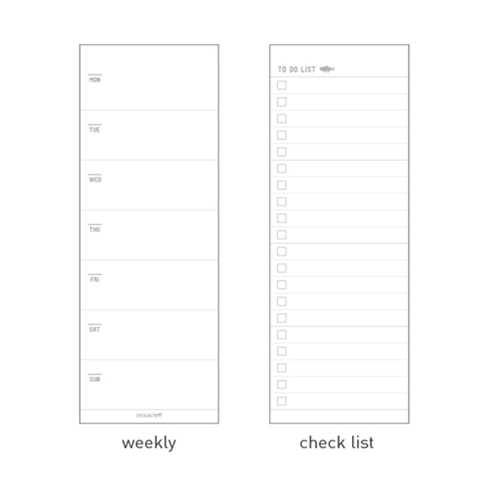 Composition - DESIGN IVY Ggo deung o spiral undated weekly desk scheduler note