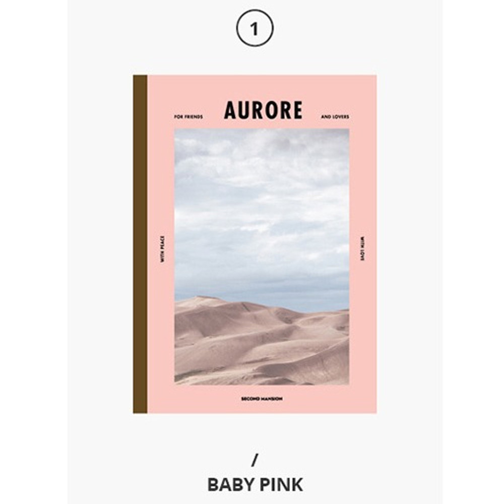 Baby pink - Second Mansion Colorful B5 size grid-lined class notebook ver2