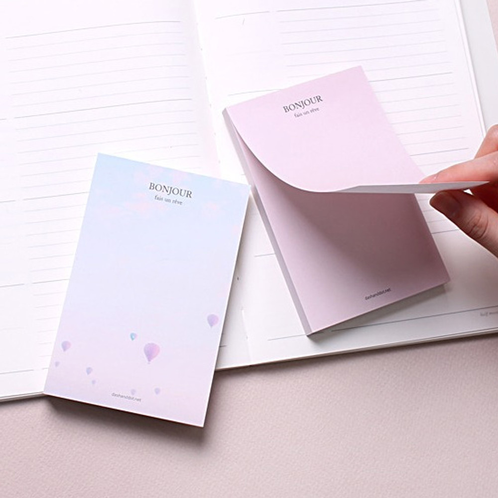 Dash and Dot Bonjour memo writing notepad 100 sheets