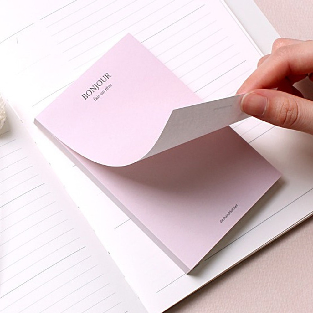 Easy tear out - Dash and Dot Bonjour memo writing notepad 100 sheets