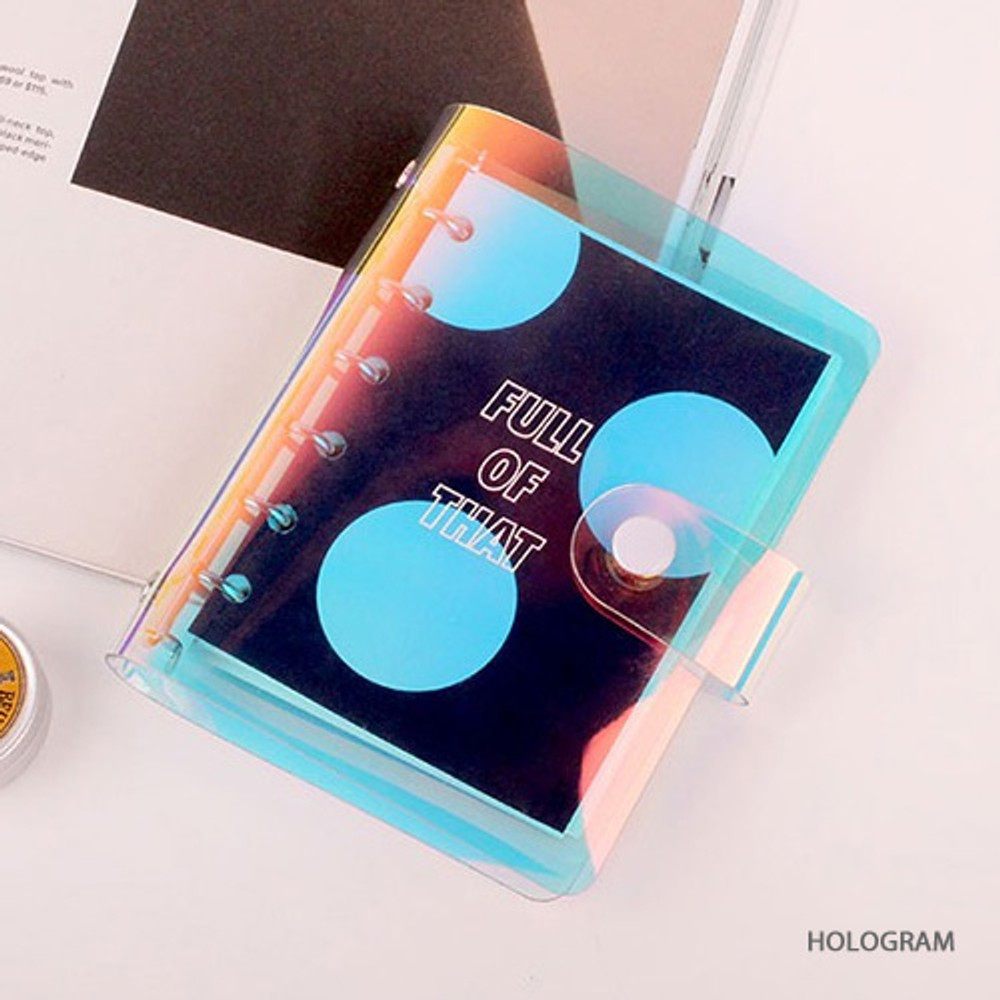 Hologram - Retro 6-ring small graph grid notebook