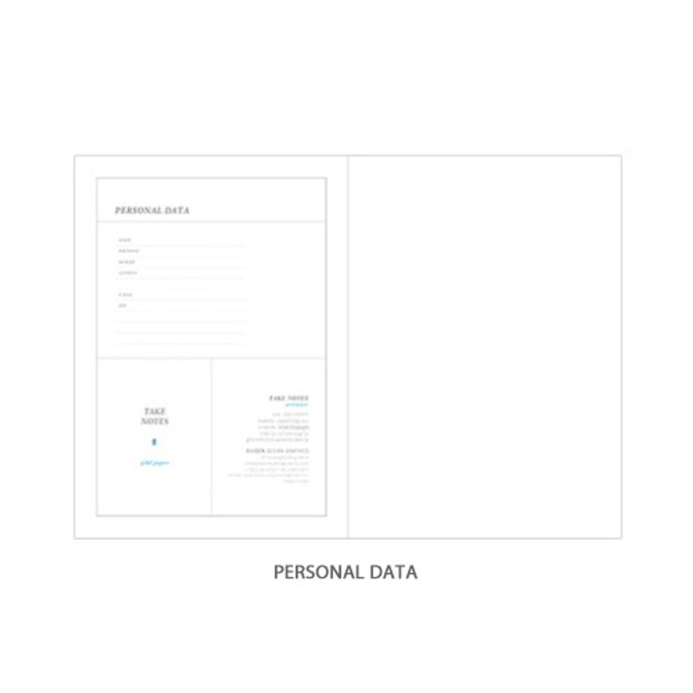 Personal data - Rihoon Take notes grid notebook ver2