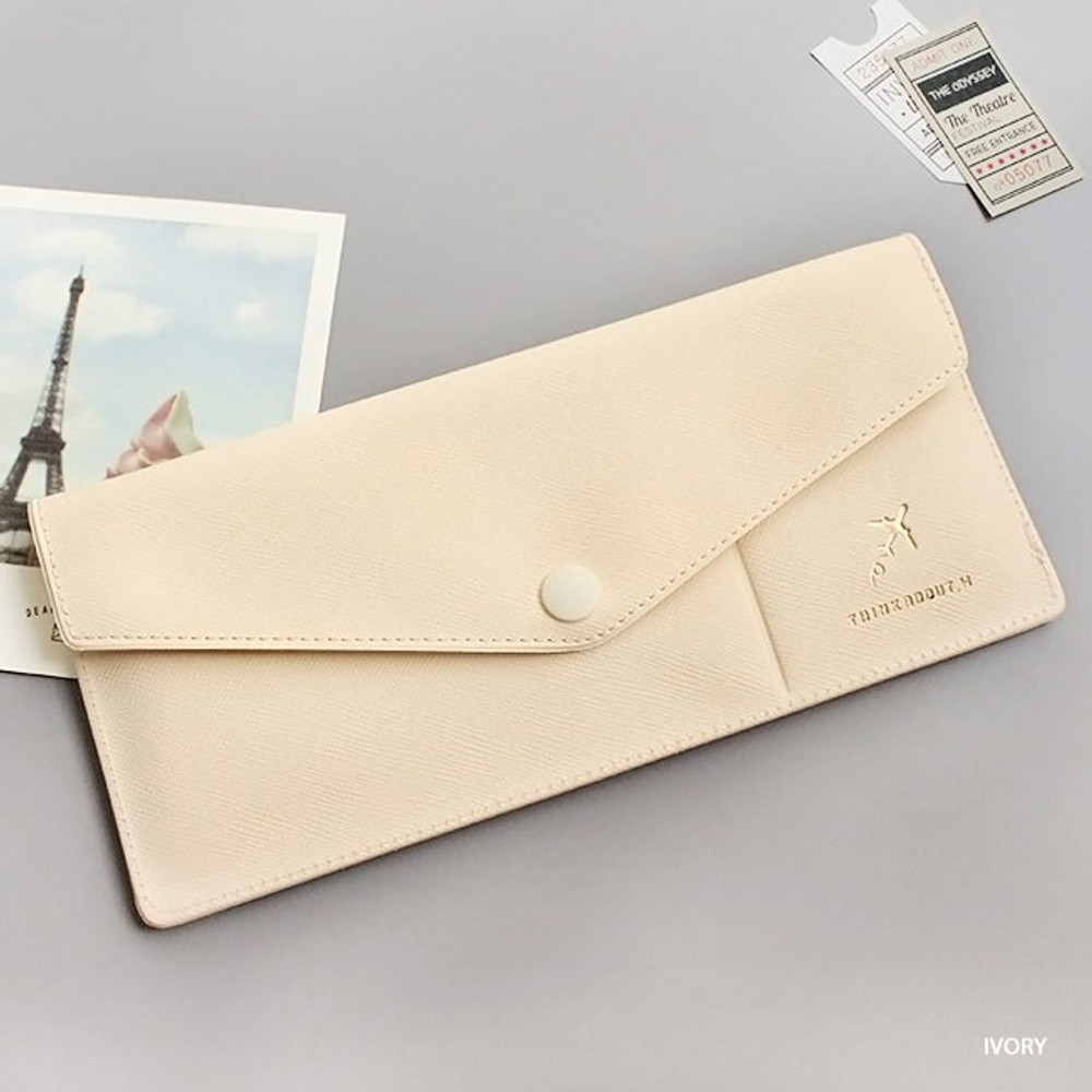 Ivory - Think about W soft envelope passport case