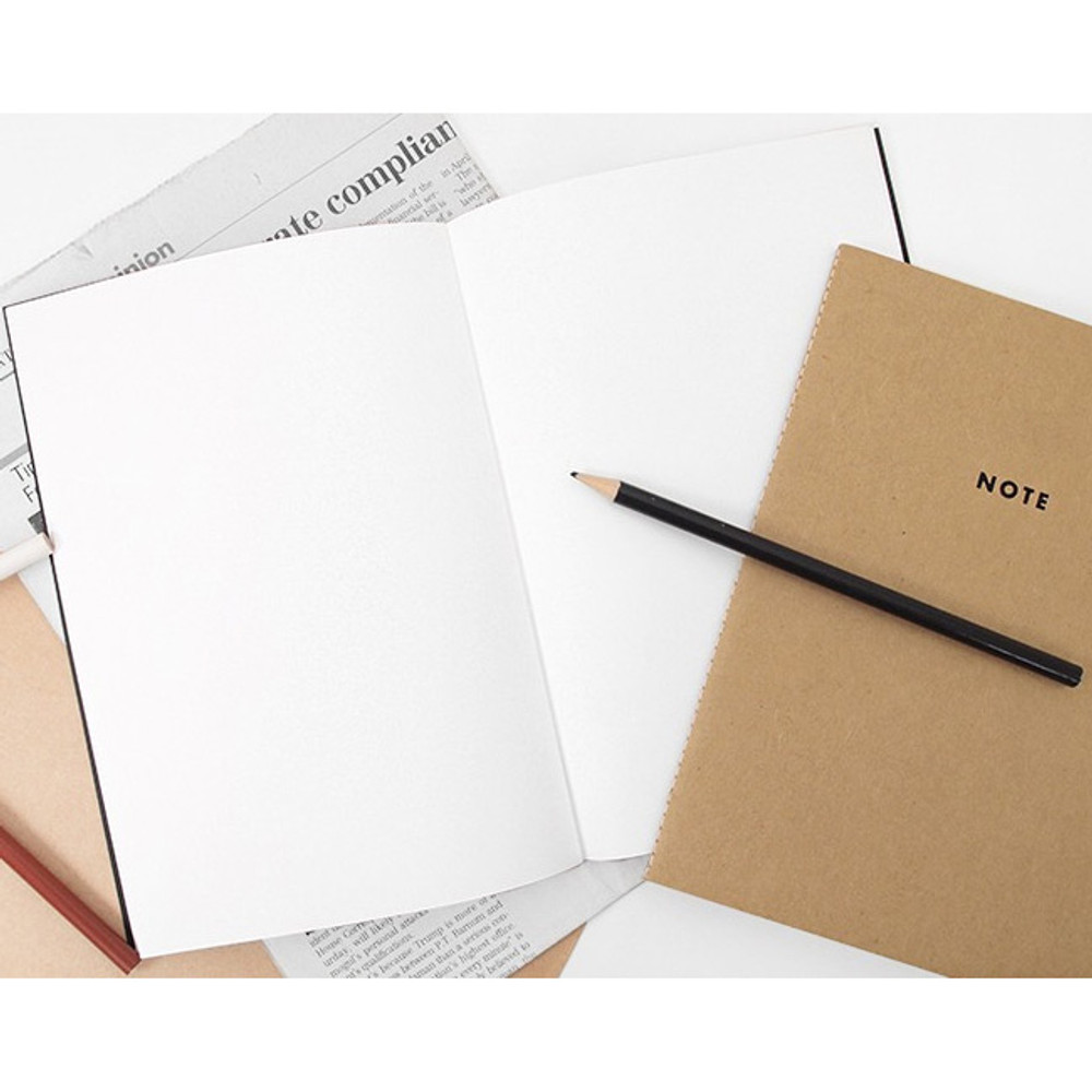 Modern thread bound A5 plain notebook