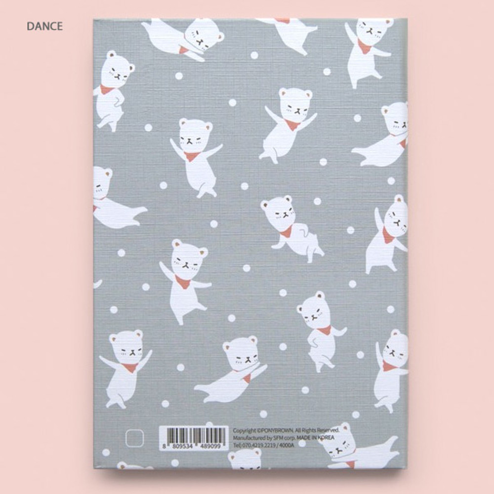 Dance - Cute illustration hardcover small lined notebook