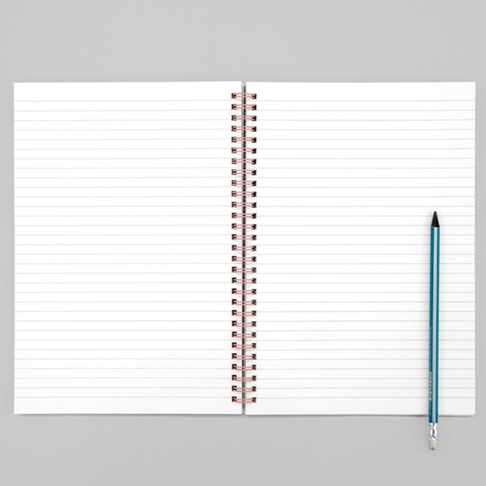 lined pages - BNTP Nice two color spiral lined notebook