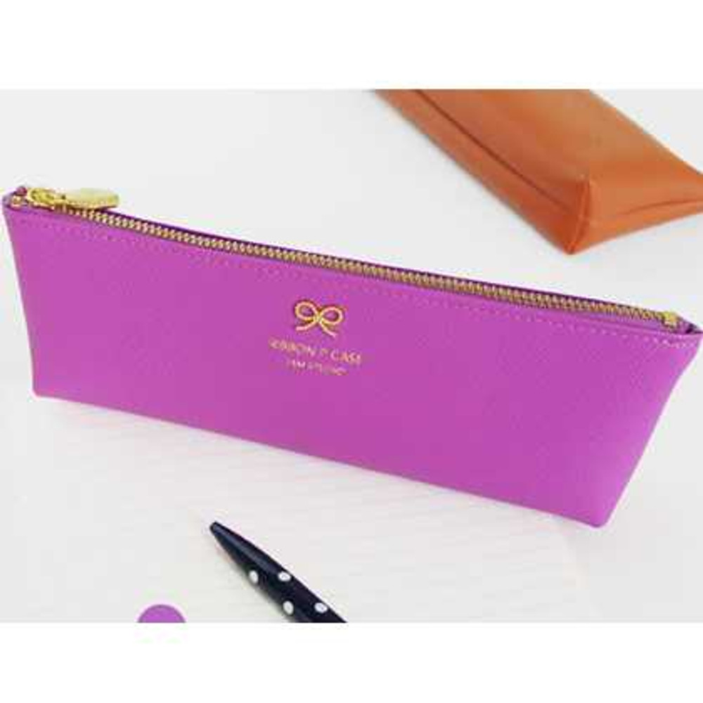 Lovely Ribbon pencil case pouch - 5 colors