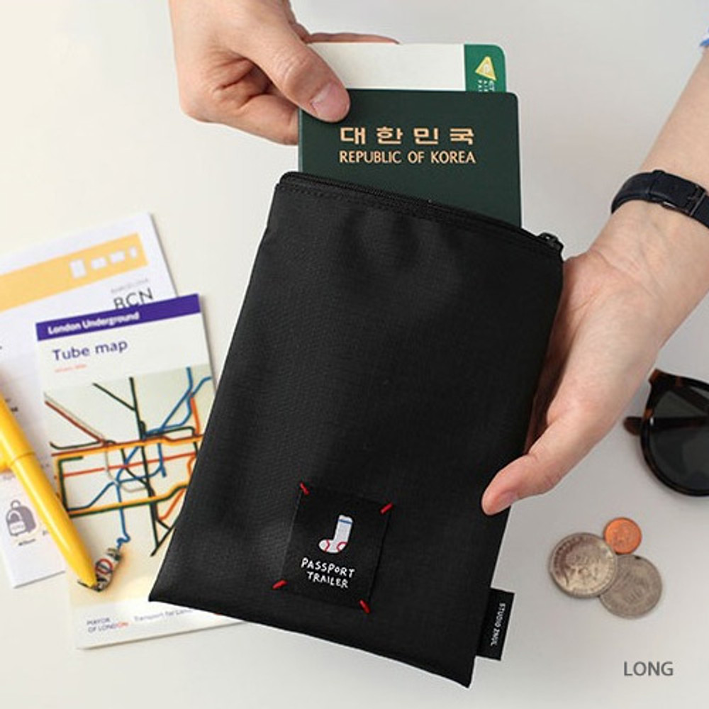 Long - Long or short water resistant passport pouch