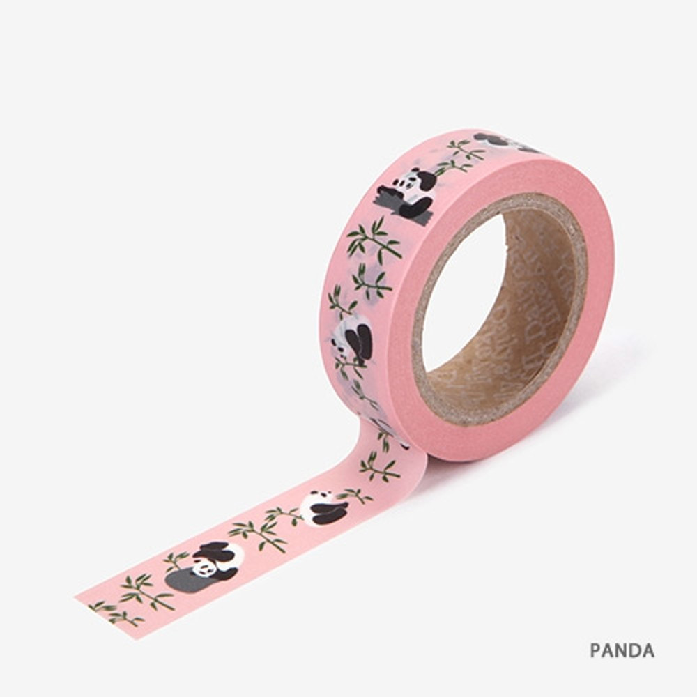 Shape Sleeping Piece Masking Tape, Pink Flow