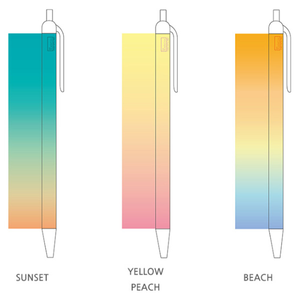 Option - Gradation knock black ink 0.38 mm ballpoint pen