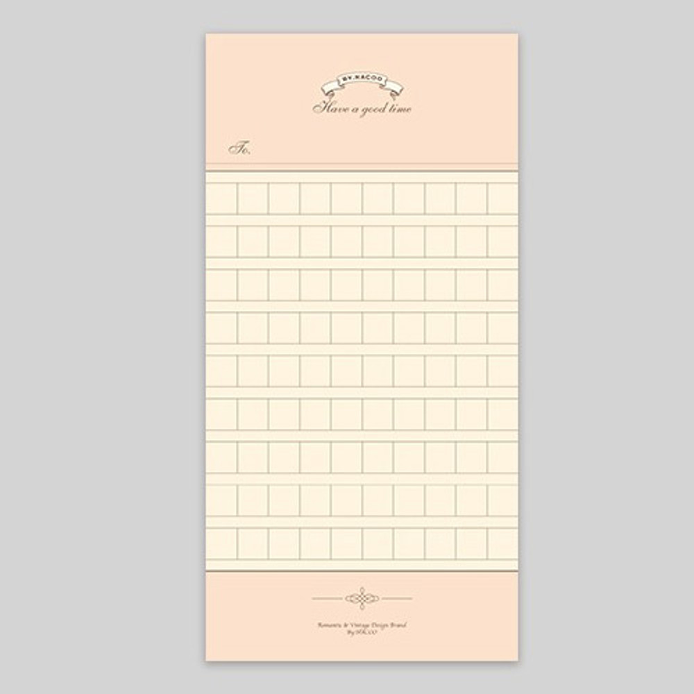 NACOO Have a good time squared manuscript paper notepad