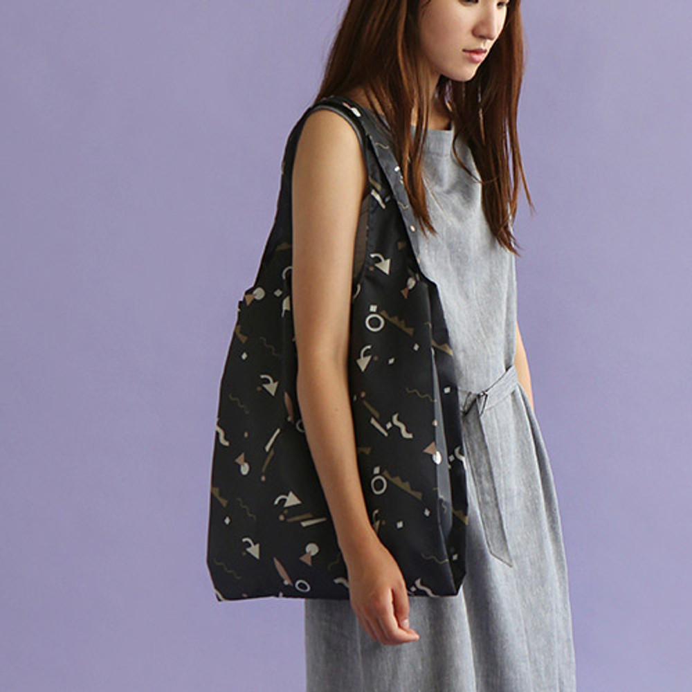 Dailylike Pocket large shopping travel foldable shoulder bag