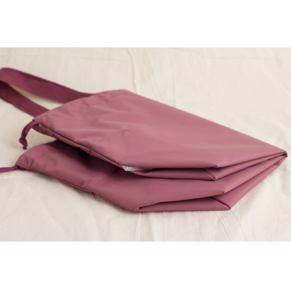 Outer Pocket Tote Bag Pink Beige Basic Simple Plain -  Hong Kong