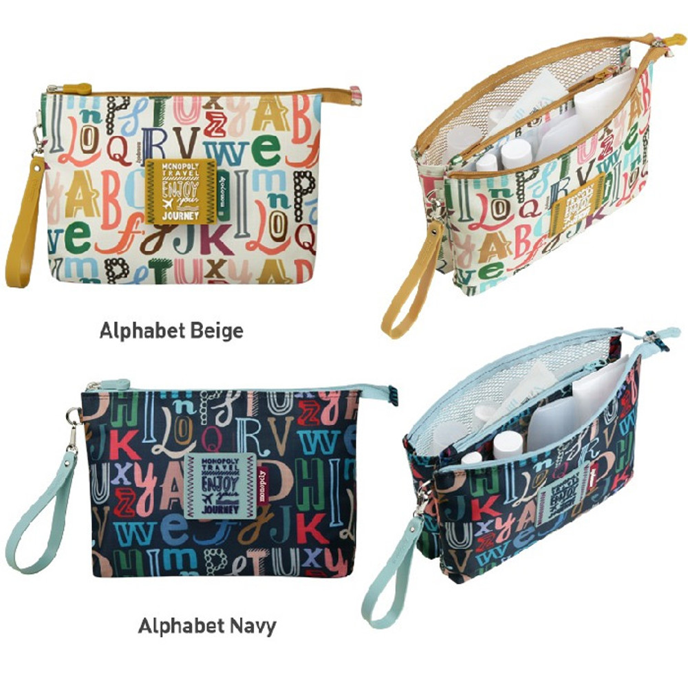 Alphabet beige, Alphabet navy