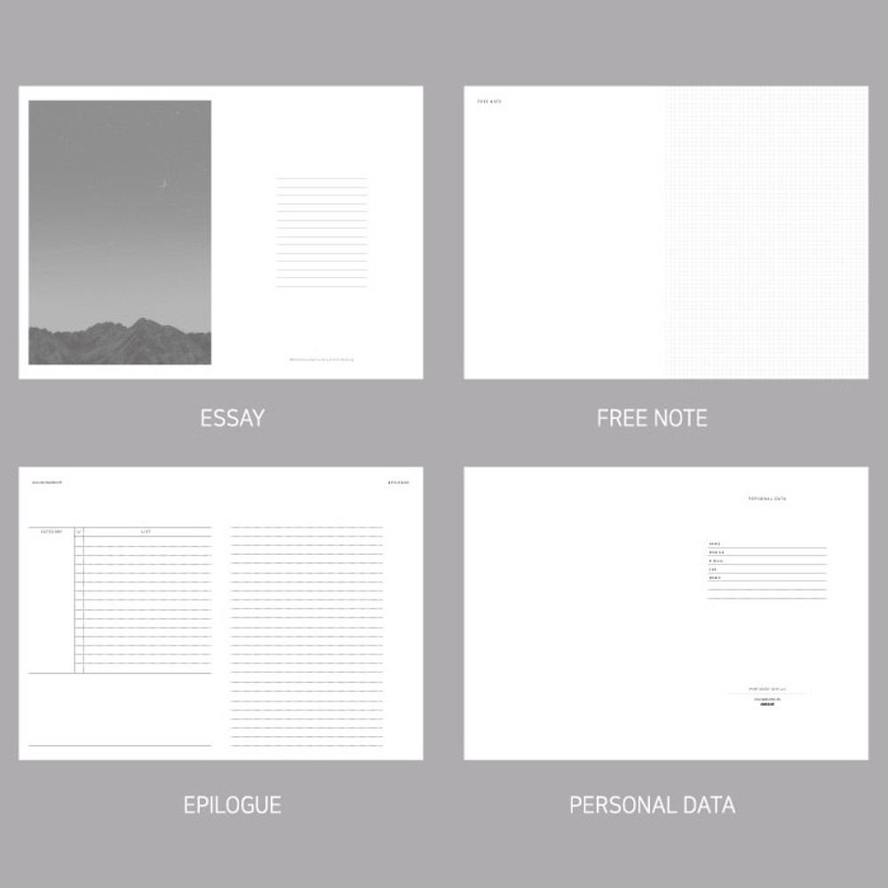 Composition - 2019 Wish dated weekly diary planner