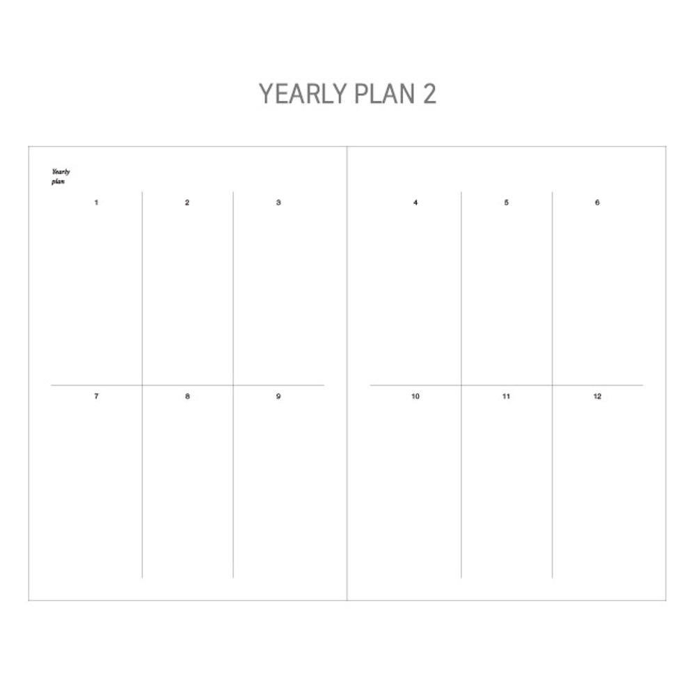 Yearly plan 2 - 2019 Dear moon large dated weekly diary