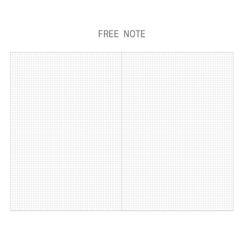 Free note - 2019 Dear moon large dated weekly diary