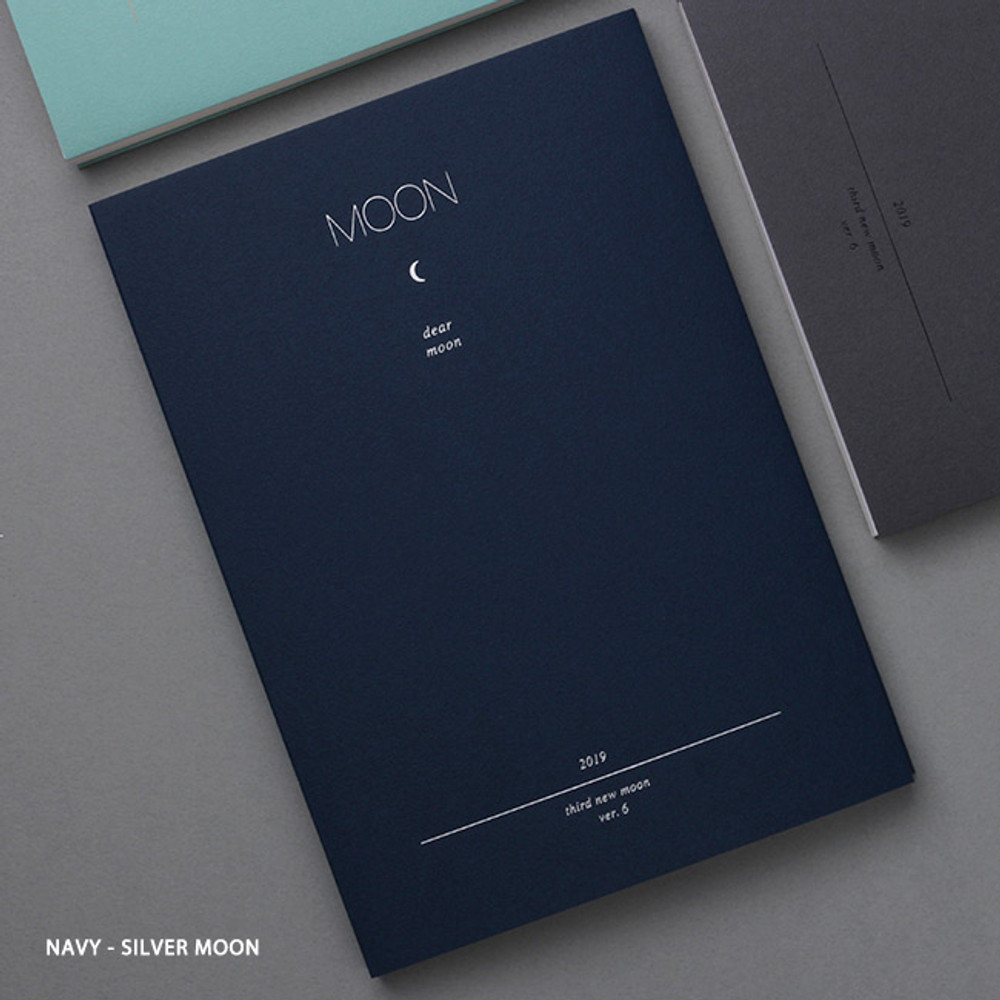 Navy - 2019 Dear moon large dated weekly diary