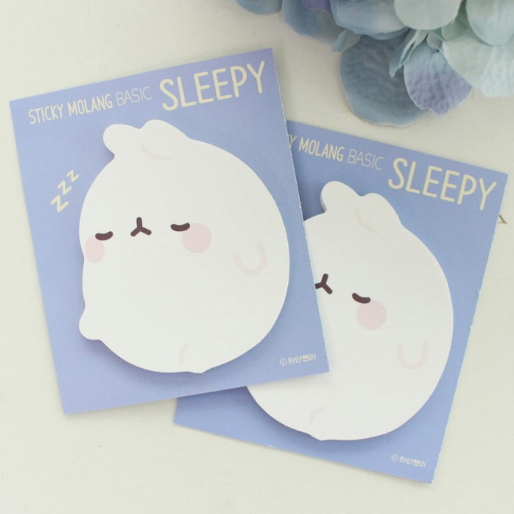 Sleepy - Bookcodi Molang basic cute sticky memo note ver3