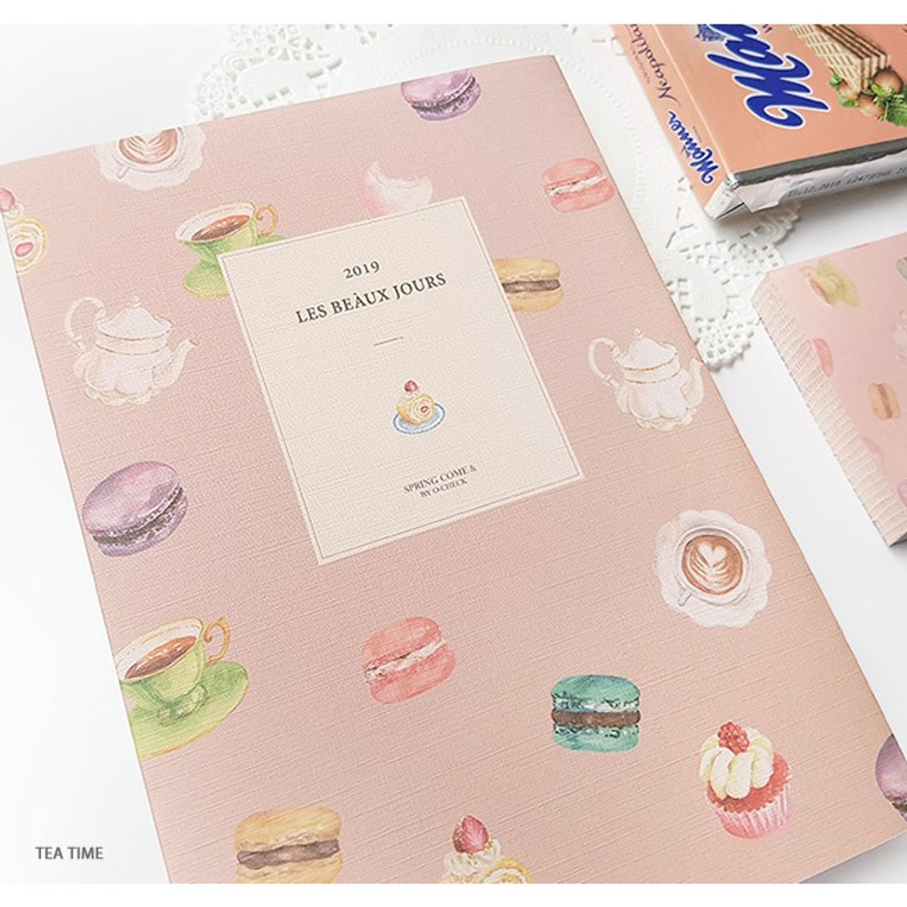 Tea time - 2019 Les beaux jours dated weekly diary planner
