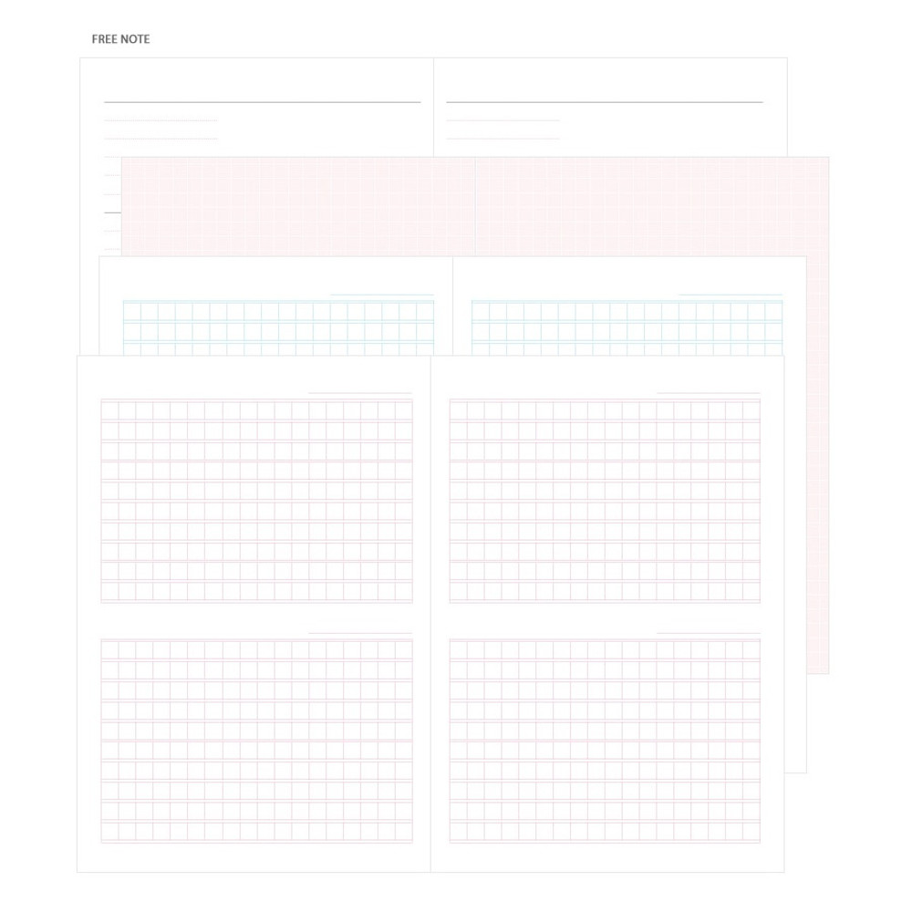 Free note - 2019 Hello dated weekly diary agenda