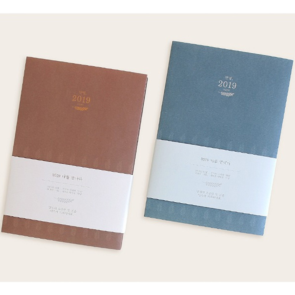 2019 Hello dated weekly diary agenda