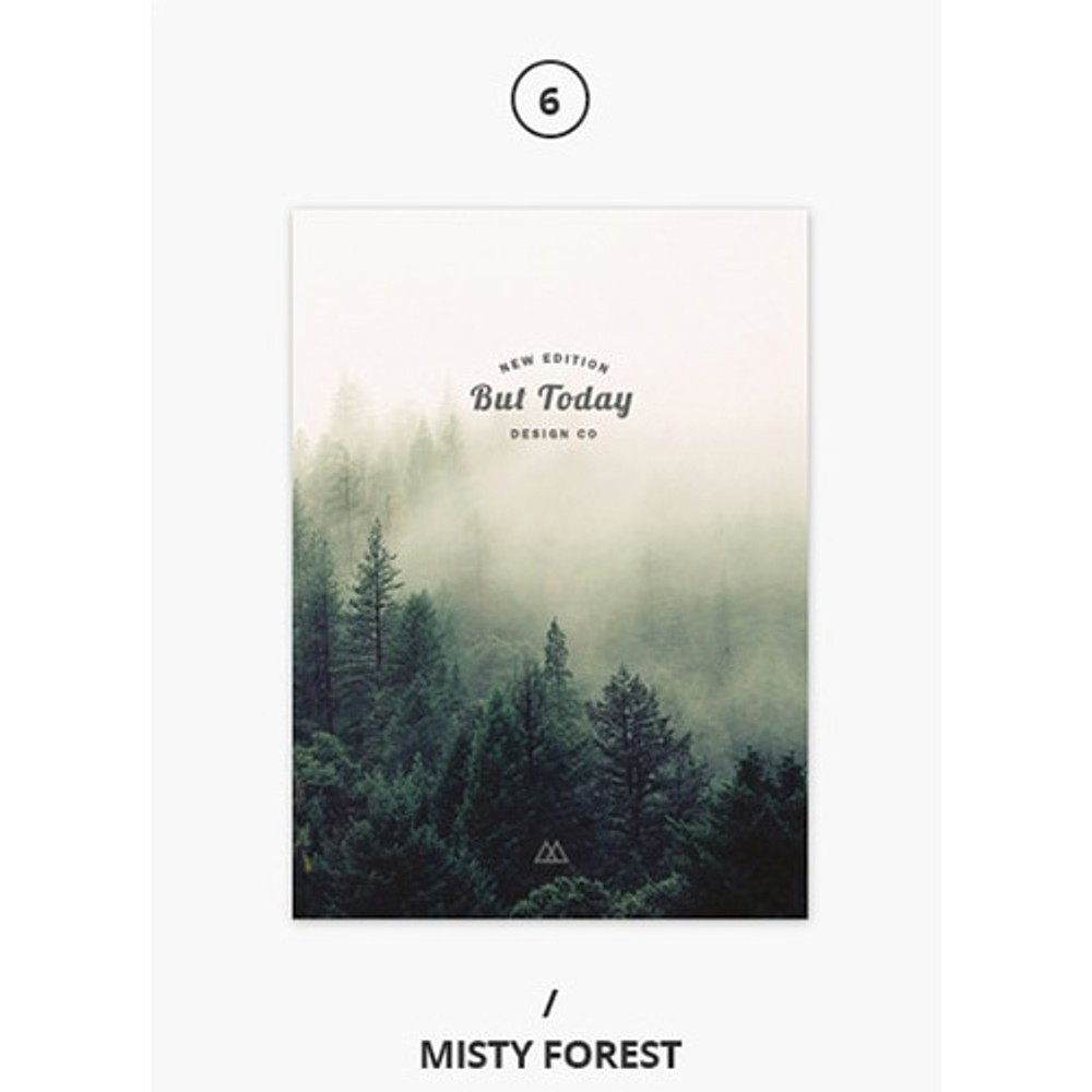 Misty forest - But today dateless weekly diary agenda ver5 