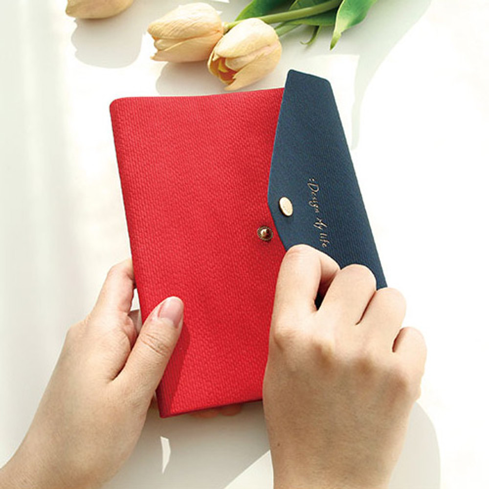 Snap button closure - 2019 Design my life envelope medium dated weekly planner