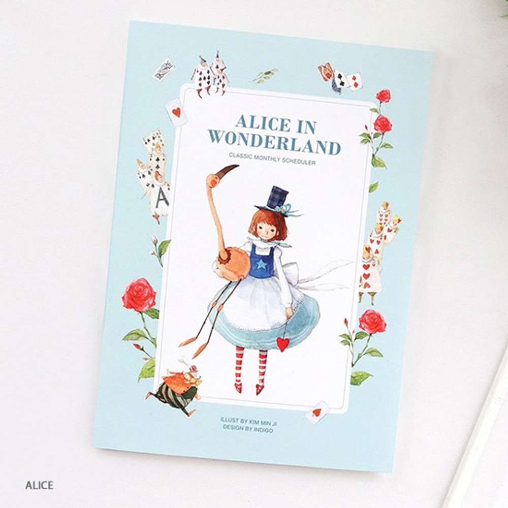 Alice in wonderland - Indigo Classic story undated monthly diary