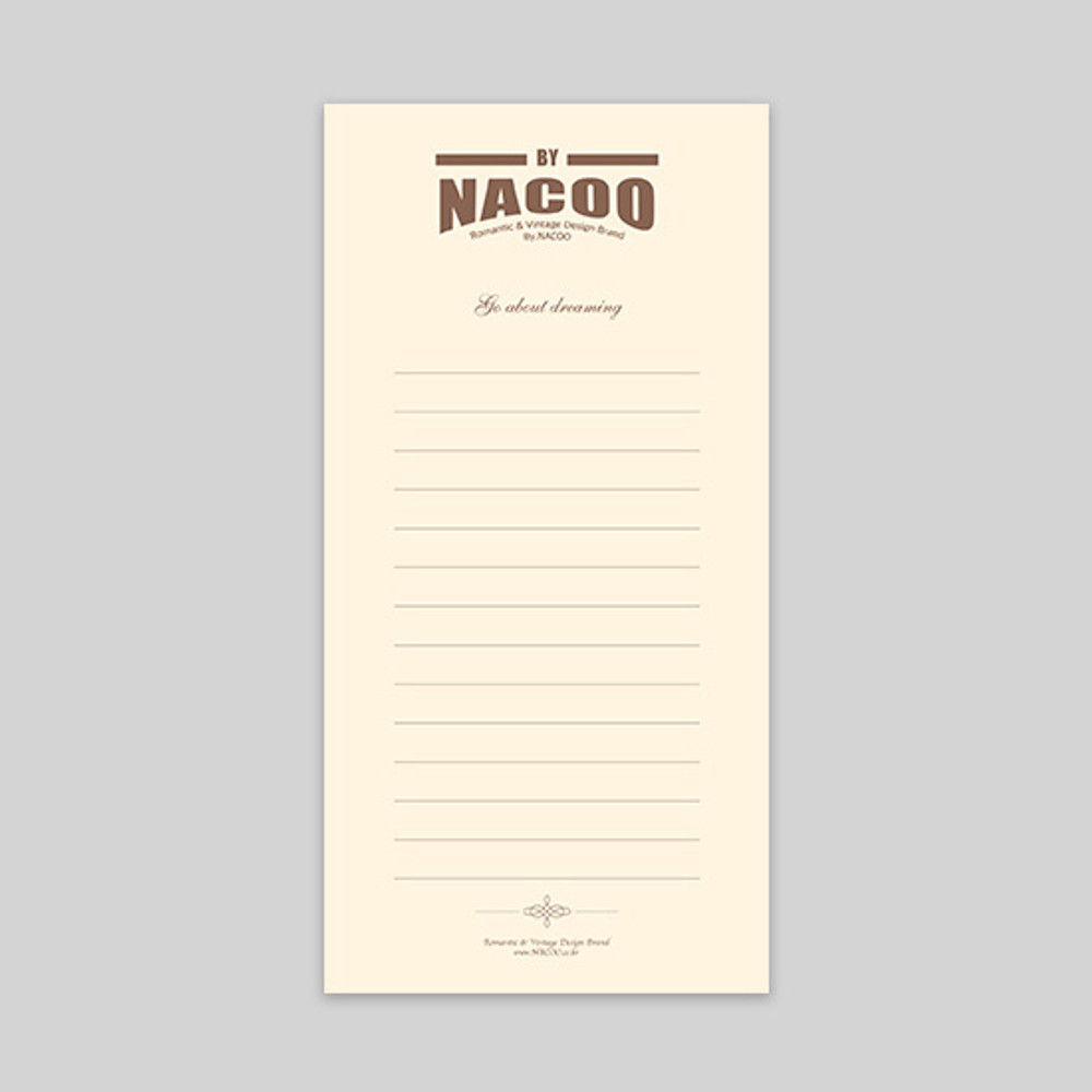 By nacoo dreaming simple lined notepad 
