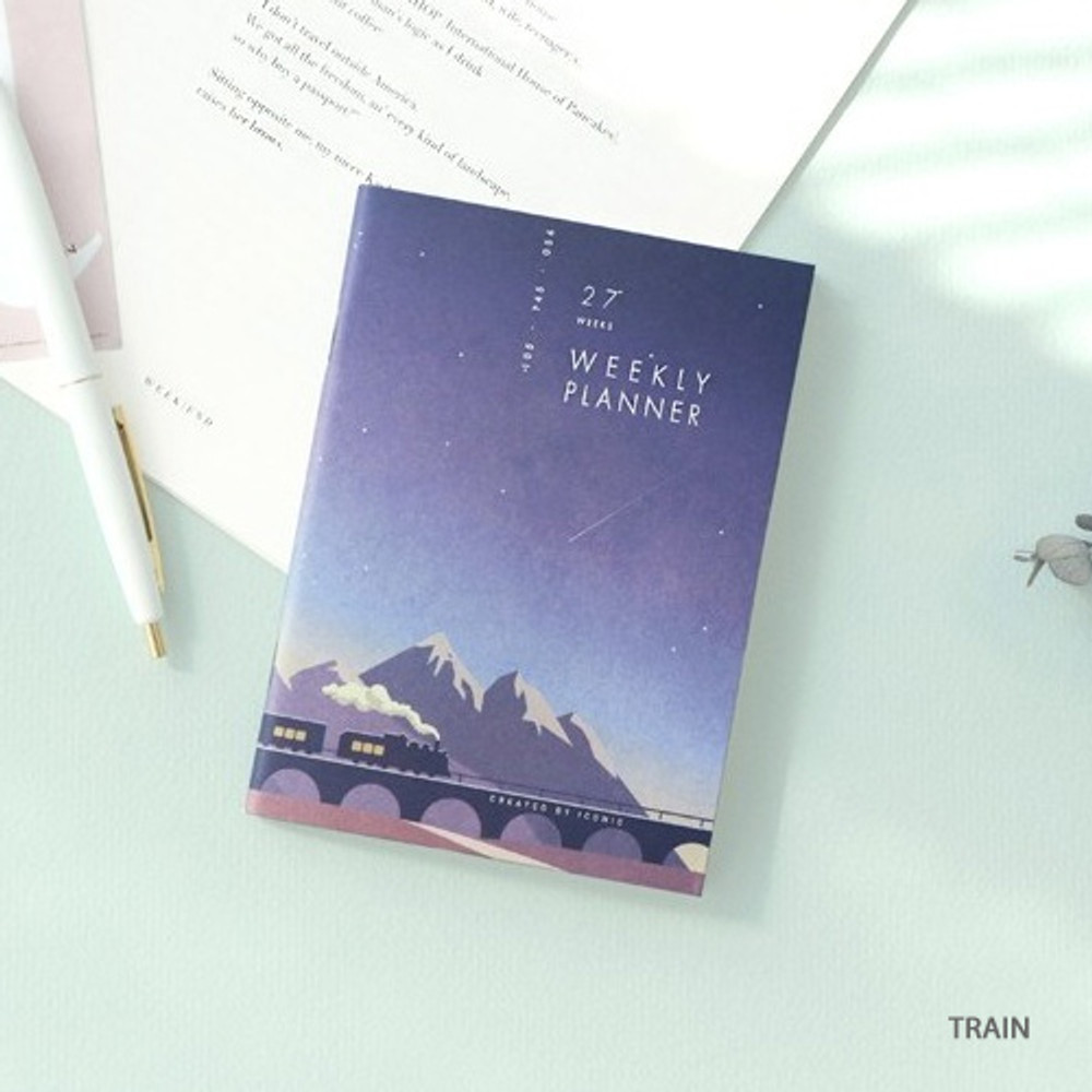 Train - 27 Weeks A6 size undated weekly planner